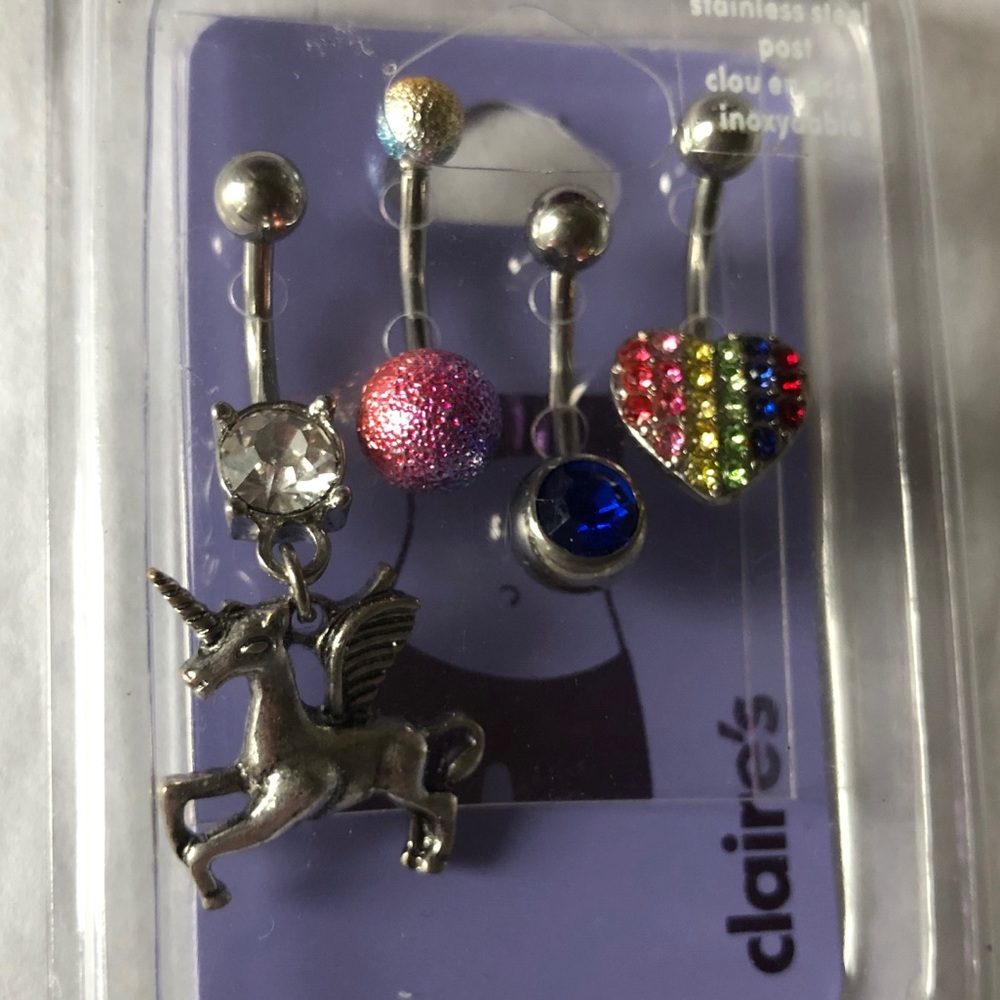 SALE💲NWT UNICORN 🦄 4 pack Bellyring